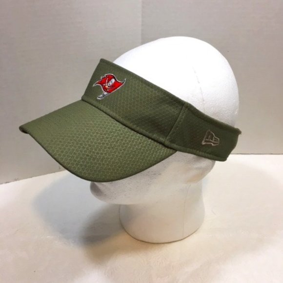 NFL Tampa Buccaneers New Era Olive Salute to Service Sideline Visor - Picture 3 of 10